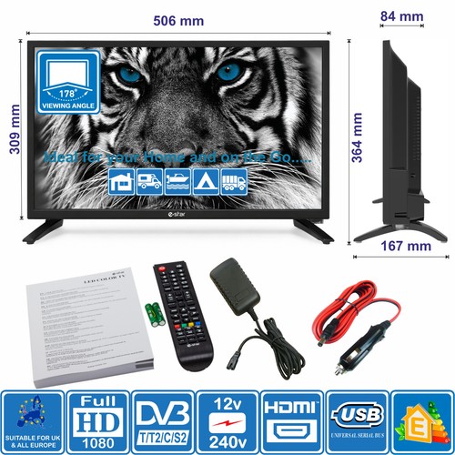 Estar 12v o 240v - 22",