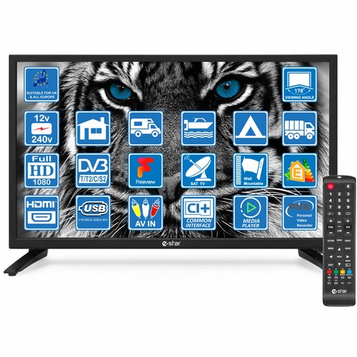 12v 240v full hd - 22",